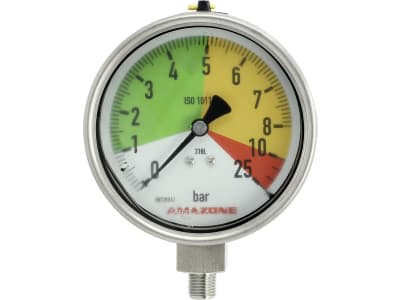 Amazone Manometer, Ø 100 mm, Betriebsdruck von/bis (kalk) 0 bis 25 bar, GD086