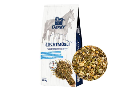 DERBY® Zuchtmüsli Plus haferfreies Müsli für Zuchtstuten und Deckhengste 20 kg Sack DERBY® Zuchtmüsli Plus haferfreies Müsli für Zuchtstuten und Deckhengste 20 kg Sack