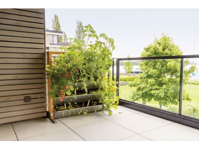 bellissa Vertikales Hochbeet INALTO M4 100 x 32 x 100 cm  silver; natur aus Qualitätsstahl, Füllmenge 150 l