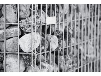 bellissa Profi-Spiralgabione 100 x 50 x 50 cm  silver , Füllmenge 400 kg