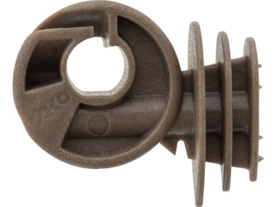 Ako Ringisolator "Easy Drill SX Green" 50 St., braun, für Draht, Seil, Litze, Breitband bis 10 mm, 44377/502 Ako Ringisolator "Easy Drill SX Green" 50 St., braun, für Draht, Seil, Litze, Breitband bis 10 mm, 44377/502