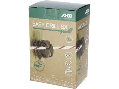 Ako Ringisolator "Easy Drill SX Green" 50 St., braun, für Draht, Seil, Litze, Breitband bis 10 mm, 44377/502 Ako Ringisolator "Easy Drill SX Green" 50 St., braun, für Draht, Seil, Litze, Breitband bis 10 mm, 44377/502