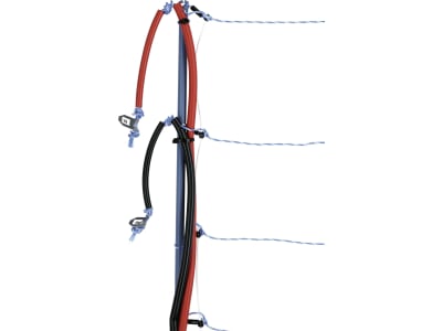 Ako Schafzaun "TitanNet Premium Vario" 122 cm/50 m, weiß; blau, mit Doppelspitze, stromführend, 27833