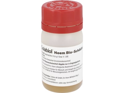 Solabiol Neem Bio-Schädlingsfrei 60 ml  biologische Schädlingsbekämpfung an Zierpflanzen, Kräutern, Kartoffeln und Gemüse 