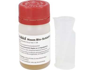 Solabiol Neem Bio-Schädlingsfrei 60 ml  biologische Schädlingsbekämpfung an Zierpflanzen, Kräutern, Kartoffeln und Gemüse 