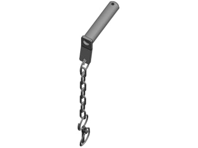 scharmüller Sicherungsbolzen 20 x 96 mm; 87 mm mit Kette und Splint, für Niederhalter K80 von Tragplatten und HLVB Anhängeböcken, 00.442.220.2 scharmüller Sicherungsbolzen 20 x 96 mm; 87 mm mit Kette und Splint, für Niederhalter K80 von Tragplatten und HLVB Anhängeböcken, 00.442.220.2