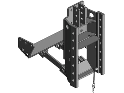 scharmüller Anhängebock "HVLB W330" Standard, Schlittenweite 330/25/32 mm, Traktor MB-Trac 1000, 1100, 00.135.01.2-A02