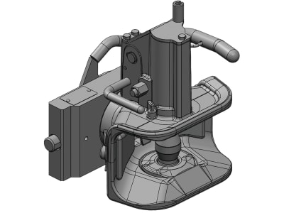 scharmüller Zugmaul Standard, automatisch mit Adapterplatte W241, 241/22/30 mm, Ø Bolzen 38 mm, Fendt grau, für Fendt Traktor mit Anhängebock, 03.2413.221.A11 scharmüller Zugmaul Standard, automatisch mit Adapterplatte W241, 241/22/30 mm, Ø Bolzen 38 mm, Fendt grau, für Fendt Traktor mit Anhängebock, 03.2413.221.A11