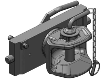 scharmüller Zugmaul Standard, manuell mit Adapterplatte W330, 330/25/32 mm, Ø Bolzen 31 mm, schwarz, für Traktor mit Anhängebock, 03.3305.011-A02 scharmüller Zugmaul Standard, manuell mit Adapterplatte W330, 330/25/32 mm, Ø Bolzen 31 mm, schwarz, für Traktor mit Anhängebock, 03.3305.011-A02
