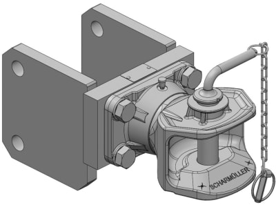 scharmüller Zugmaul "K1" mechanisch, absteckbar mit Konsole, Ø Bolzen 31 mm, schwarz, für Traktor Deutz-Fahr D 06, 05.5145.03-A02