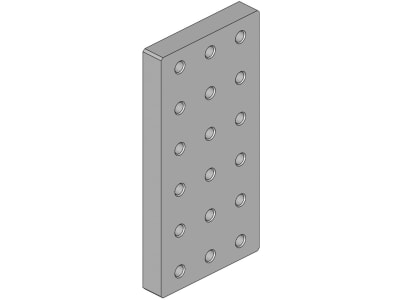 scharmüller Anschweißplatte, Flanschausrichtung vertikal, für Flansch Zugösen, 00.645.080.0