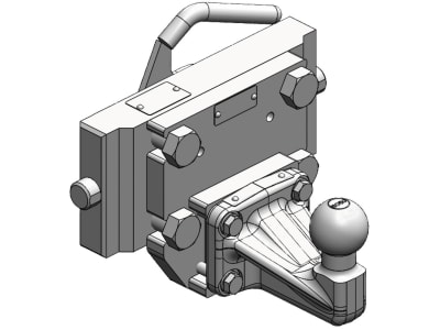 scharmüller Kugeleinsatz "ISO 50" mit Adapterplatte W255, 255/25/32 mm, schwarz, Traktor mit Anhängebock für PKW-Anhängekupplung, 03.7255.04-A02 scharmüller Kugeleinsatz "ISO 50" mit Adapterplatte W255, 255/25/32 mm, schwarz, Traktor mit Anhängebock für PKW-Anhängekupplung, 03.7255.04-A02