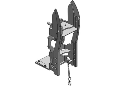 scharmüller Anhängebock "HVLB W200" Standard, Schlittenweite 200/16/25 mm, Traktor Yanmar YT235, 00.182.02.0-A02