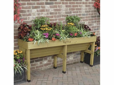 VegTrug Hochbeet 183 x 46 x 80 cm Typ Wallhuger natur für die Montage an die Wand, Füllmenge 310 l