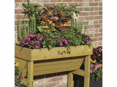 VegTrug Hochbeet 103 x 46 x 80 cm Typ Wallhuger natur für die Montage an die Wand Füllmenge 170 l