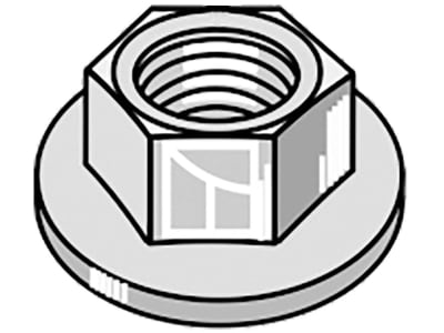 Industriehof® Sechskantmutter DIN 6927 M 12 x 1,75 - 10.9, mit Flansch, 410-1002 Industriehof® Sechskantmutter DIN 6927 M 12 x 1,75 - 10.9, mit Flansch, 410-1002