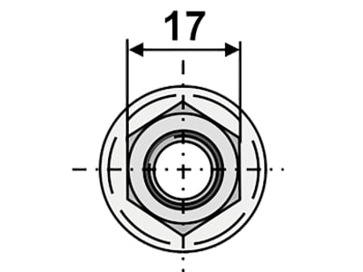 Industriehof® Sechskantmutter DIN 6927 M 12 x 1,75 - 10.9, mit Flansch, 410-1002 Industriehof® Sechskantmutter DIN 6927 M 12 x 1,75 - 10.9, mit Flansch, 410-1002
