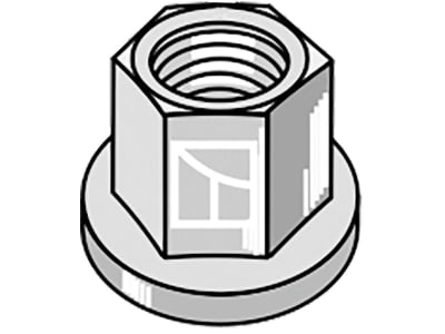 Industriehof® Sechskantmutter DIN 6927 M 10 x 1,5 - 10.9, mit Flansch, 410-1003