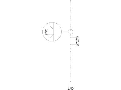 Sechscheibe 380 x 4 mm, LK 85 mm, ZB 32 mm, gerade, glatt, für Monosem