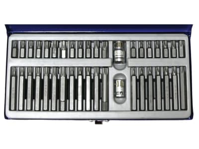 KUNZER Bit-Satz 3/8 "; 1/2 " TORX®, RIBE, Vielzahn, 40-teilig, im Koffer, 7BS40 KUNZER Bit-Satz 3/8 "; 1/2 " TORX®, RIBE, Vielzahn, 40-teilig, im Koffer, 7BS40