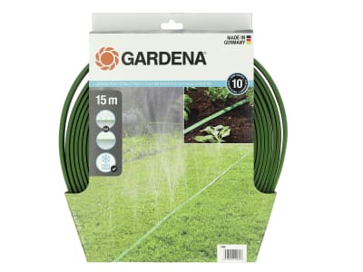 GARDENA Premium Schlauchregner Bewässerungsschlauch ohne Wasserstop   15 m 