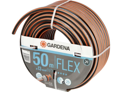 Gardena Comfort FLEX Gartenschlauch  50 m  1/2" schwarz; orange Schlauch, Wasserschlauch 25 bar 18039-20