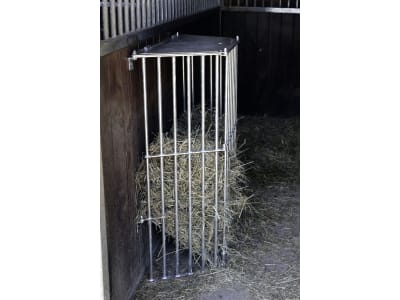 KERBL Heuraufe "SlowFeed Plus" 81 x 114 x 41 cm Fassungsvermögen 14 kg, verzinkt, Wandmontage, für Pferde, 3225 KERBL Heuraufe "SlowFeed Plus" 81 x 114 x 41 cm Fassungsvermögen 14 kg, verzinkt, Wandmontage, für Pferde, 3225