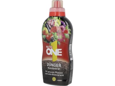 NutriONE Universaldünger alles in einem, innovativer, NPK 5,5-5-7,5 , Universaldünger mit wertvollen Pflanzenextrakten und Spurenelementen 500 ml   