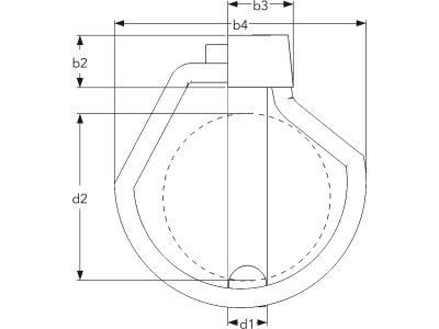 SIMTECX Sicherheitsklappsplint "SX3 KFS" 11,5 x 52 mm, 11,2 x 52 mm, für Kugelfangprofile, KFS1152