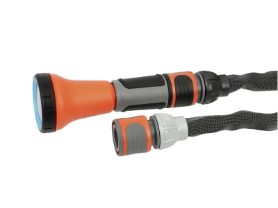 Gardena Textilschlauch Gartenschlauch Liano mit Hahnverbinder Indoor  10 m  1/2" schwarz  35 bar 18427-32
