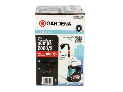 GARDENA Akku-Regenfasspumpe 2000/2 18V P4A Ready-To-Use Set Wasserpumpe,  Tauchpumpe, Fasspumpe 14602-61 günstig online kaufen