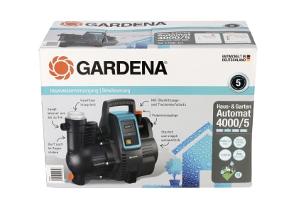 Gardena Haus- & Gartenautomat 4000/5 Wasserpumpe, Gartenpumpe, Hauswasserpumpe 01758-61 Gardena Haus- & Gartenautomat 4000/5 Wasserpumpe, Gartenpumpe, Hauswasserpumpe 01758-61