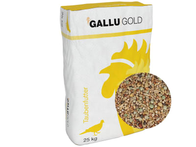 GALLUGOLD Tauben Vital S OG Taubenfutter als Alleinfutter für Jungtauben in den ersten Lebenswochen nach dem Absetzen Körner 25 kg Sack