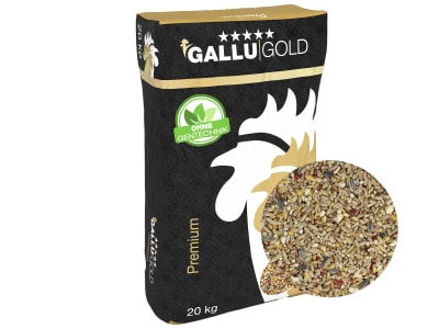 GALLUGOLD Landkorn Premium OG Körnermischung als Legehennenfutter, Hühnerfutter, Ergänzungsfutter für Legehennen Körner 20 kg Sack