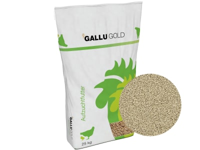 GALLUGOLD Junghennenkorn pelletiertes Alleinfuttermittel zur Aufzucht von Junghennen, Junghennenfutter Pellet 25 kg Sack
