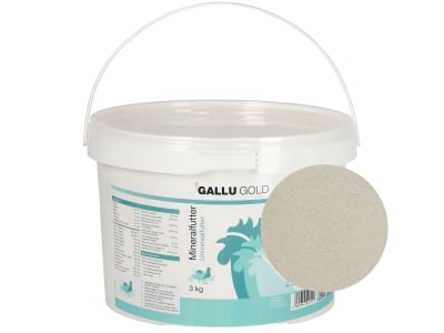 GALLUGOLD Mineralfutter für Legehennen für Geflügel Granulat 3 kg Eimer GALLUGOLD Mineralfutter für Legehennen für Geflügel Granulat 3 kg Eimer