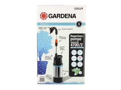 Gardena Regenfasspumpe 4700/2 inox automatic Wasserpumpe, Gartenpumpe, Fasspumpe 01766-61 Gardena Regenfasspumpe 4700/2 inox automatic Wasserpumpe, Gartenpumpe, Fasspumpe 01766-61