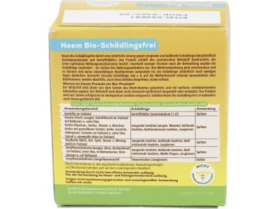 Solabiol Neem Bio-Schädlingsfrei 30 ml  biologische Schädlingsbekämpfung an Zierpflanzen, Kräutern, Kartoffeln und Gemüse 