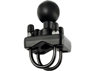 RAM® MOUNTS Bügelschelle mit C-Kugel 38,1 mm/1,5" Spannbereich 25,4 – 31,75 mm, Doppelbügel Edelstahl, RAM-235U