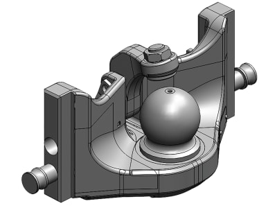 scharmüller Kugeleinsatz "K80®" mit Adapterplatte W330, 330/25/32 mm, schwarz, Ausladung 57 mm, für Traktor mit Anhängebock, 05.6330.45-A02 scharmüller Kugeleinsatz "K80®" mit Adapterplatte W330, 330/25/32 mm, schwarz, Ausladung 57 mm, für Traktor mit Anhängebock, 05.6330.45-A02