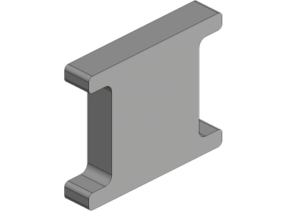 scharmüller Distanzplatte "ISO 50" 110 x 90 x 20 mm, Lochbild 83 x 56 mm, schwarz, für PKW-Anhängekupplung, 10.322.646.0-A02