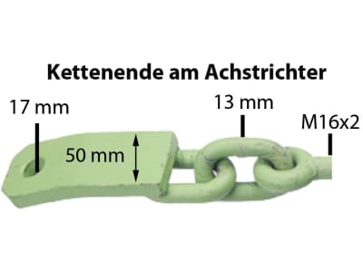 Kettenschraube Achstrichter, links für Deutz-Fahr D6007-D6907 + 07C-Serie