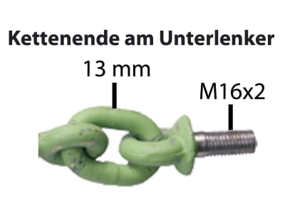 Kettenschraube Unterlenker, links für Deutz-Fahr D2807-D5207 + 07C-Serie, DX 3.10 SC + VC