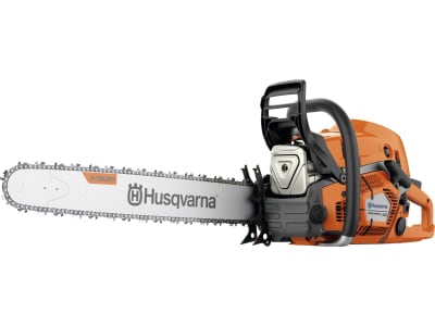 Husqvarna® Benzin-Kettensäge "585" 5,1 kW (6,9 PS) Schienenlänge 60 cm, 9704930-24 !!betriebsbereit!! Husqvarna® Benzin-Kettensäge "585" 5,1 kW (6,9 PS) Schienenlänge 60 cm, 9704930-24 !!betriebsbereit!!