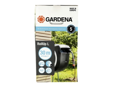 Gardena Wand-Schlauchbox RollUp mit Gartenschlauch  Schlauchtrommel, Gartenschlauchbox 18627-20