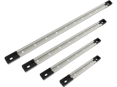 RAM® MOUNTS Schiene "Tough-Track™" Aluminium/Kunststoff silver; schwarz mit Endkappen
