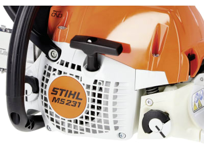 STIHL Benzin-Kettensäge "MS 231" 2,0 kW (2,7 PS) Schienenlänge 35 cm, ohne Service-Kit, 1 Sägekette, 1143 200 0217 STIHL Benzin-Kettensäge "MS 231" 2,0 kW (2,7 PS) Schienenlänge 35 cm, ohne Service-Kit, 1 Sägekette, 1143 200 0217