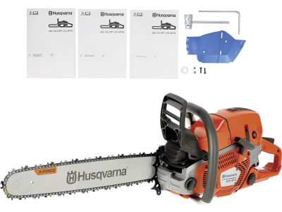 Husqvarna® Benzin-Kettensäge "572 XP® G" 4,3 kW (5,9 PS) Schienenlänge 50 cm, mit Griffheizung und 2 Sägeketten, 9667334-20