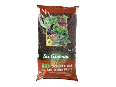 Sir Graham Bio-Hochbeeterde mit Terra Preta 50 l Sack Sir Graham Bio-Hochbeeterde mit Terra Preta 50 l Sack