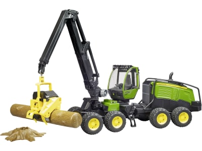 Bruder® Modell "John Deere Harvester 1270 G " mit einem Baumstamm 1:16, 02135